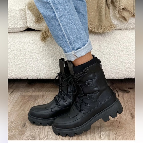 Shop Talulah Lug Boots - Picture 1 of 7